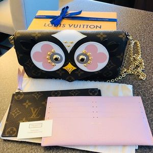 💯% Authentic Pochette Felicie Owl Edition